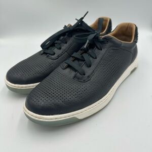 Johnston & Murphy Navy Perforated Leather Sneakers